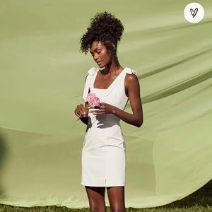 Your Sweetie White Tie-Strap Mini Dress